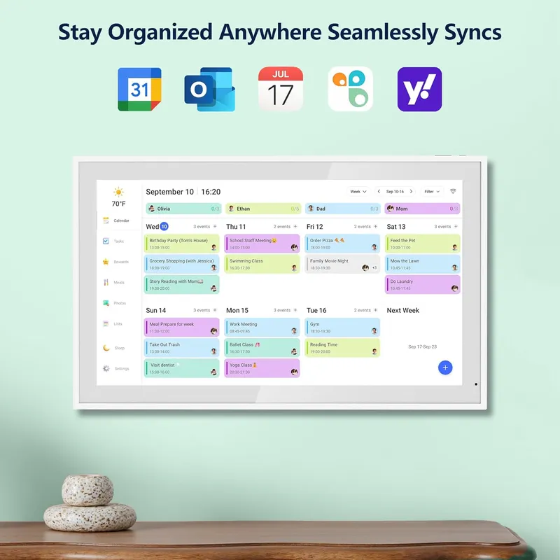 flyEVfish Electronic Calendar & Chore Chart